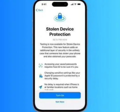 月湖苹果授权维修店分享被盗设备保护功能开启方法 