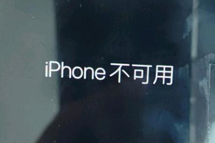 月湖苹果服务网点分享锁屏界面显示“iPhone 不可用”如何解决 